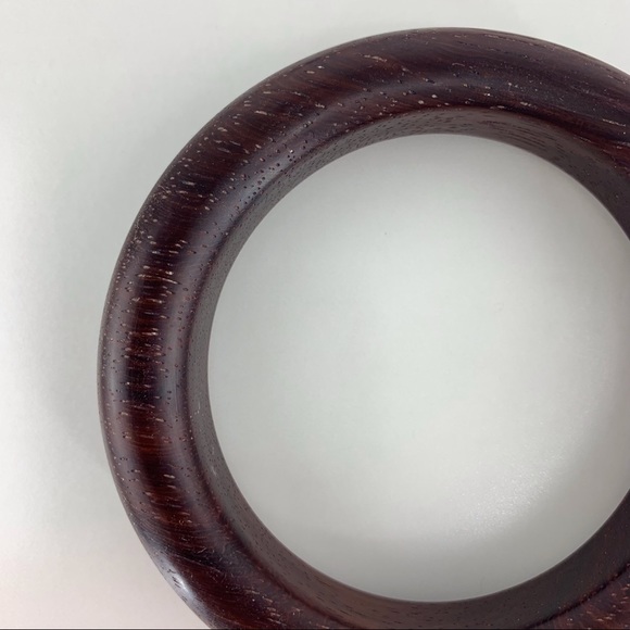 Handmade African Padauk Wooden Bangle Bracelet - Picture 3 of 16